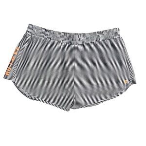 Sweaty Betty London Surfs Up Striped Board Shorts Size Medium Beetle Blue Stripe